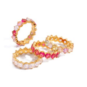 Stainless Steel Cubic Zirconia Ring