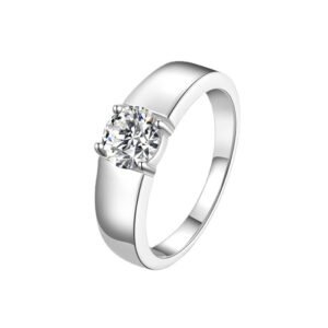 925 Silver 0.5ct 1ct Moissanite Men Ring