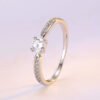 925 Sterling Silver 0.3ct Moissanite Ring