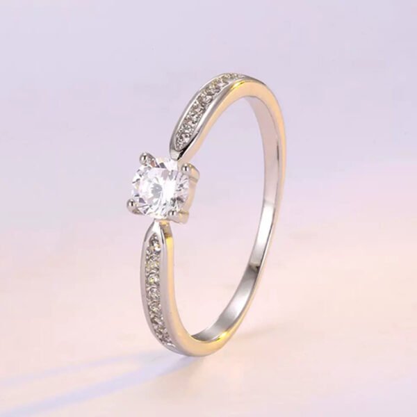 925 Sterling Silver 0.3ct Moissanite Ring