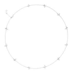 925 Sterling Silver Butterfly Moissanite Necklace