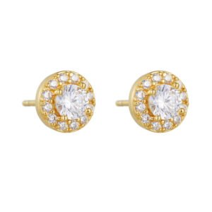 925 Silver Cubic Zirconia Stud Earrings