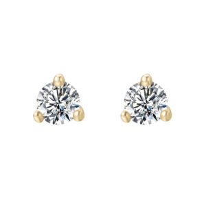925 Silver 3.25mm 3.75mm Cubic Zirconia Stud Earrings