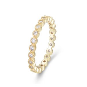 925 Silver Cubic Zirconia Dainty Ring