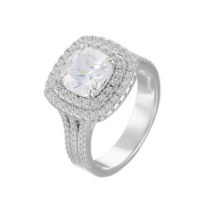 925 Sterling Silver Luxury Cubic Zirconia Ring