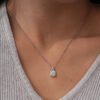 925 Sterling Silver 1ct Moissanite Necklace