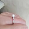 925 Silver Freshwater Pearl Adjustable Ring