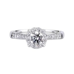 925 Silver 0.5ct 1ct Moissanite Ring