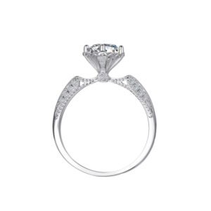 925 Sterling Silver 1ct Moissanite Ring