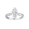 925 Silver 2ct Marquise Moissanite Solitaire Ring