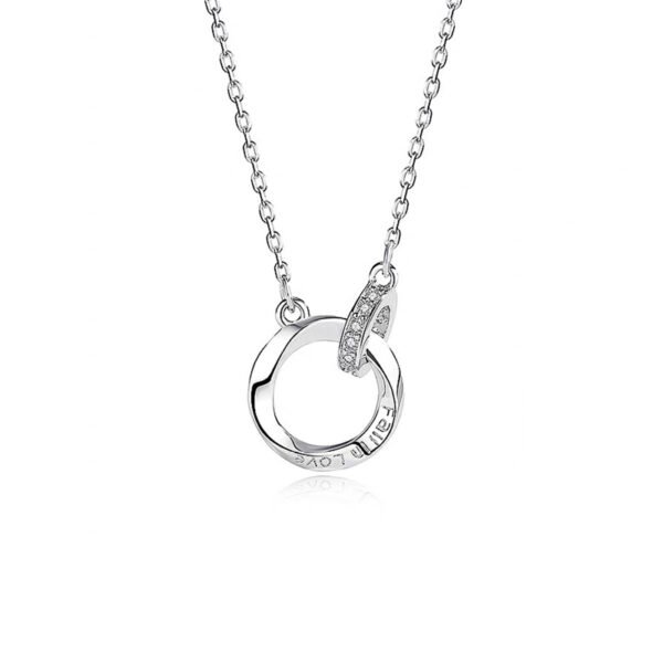925 Silver FALL IN LOVE Couple Necklace
