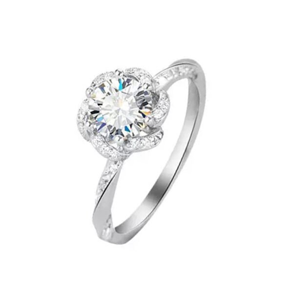 moissanite engagement ring