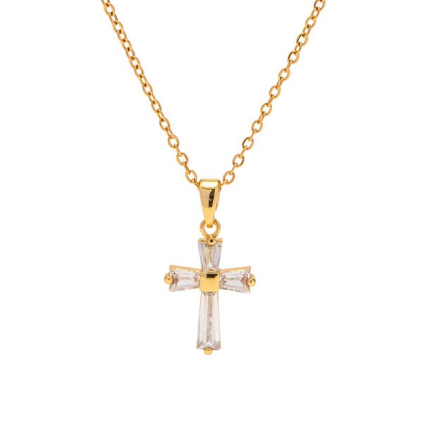 CZ Cross Necklace