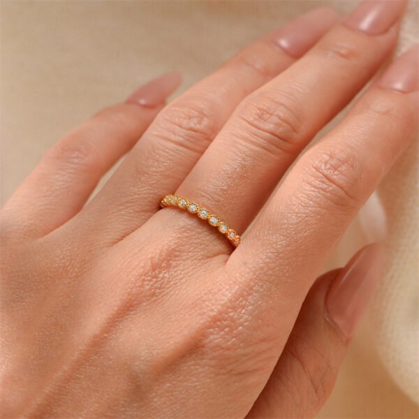 925 Silver Cubic Zirconia Dainty Ring