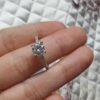925 Silver 1ct 2ct 3ct Moissanite Ring