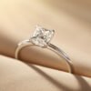 925 Silver 1ct 2ct Princess Cut Moissanite Ring