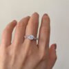 925 Sterling Silver 1ct Moissanite Ring