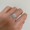 925 Silver 1ct 2ct 3ct Moissanite Engagement Ring