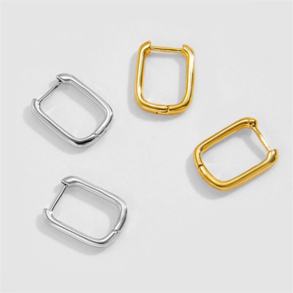 Brass Huggies Hoop Earrings