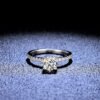 925 Silver 1ct 2ct 3ct Moissanite Ring