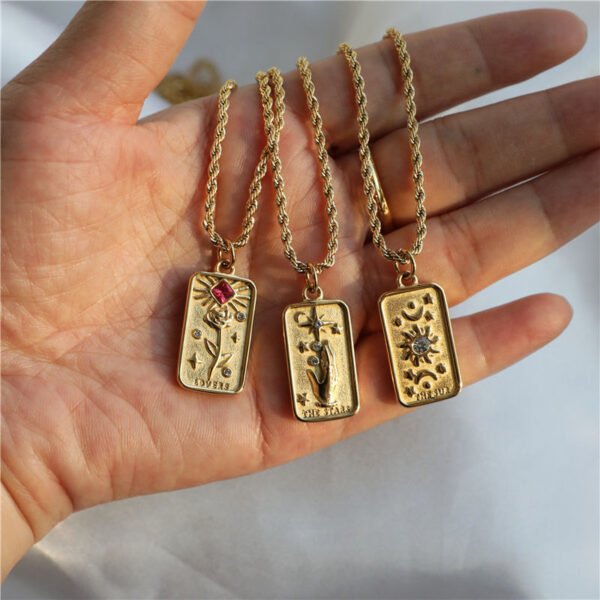 Stainless Steel Tarot Necklace