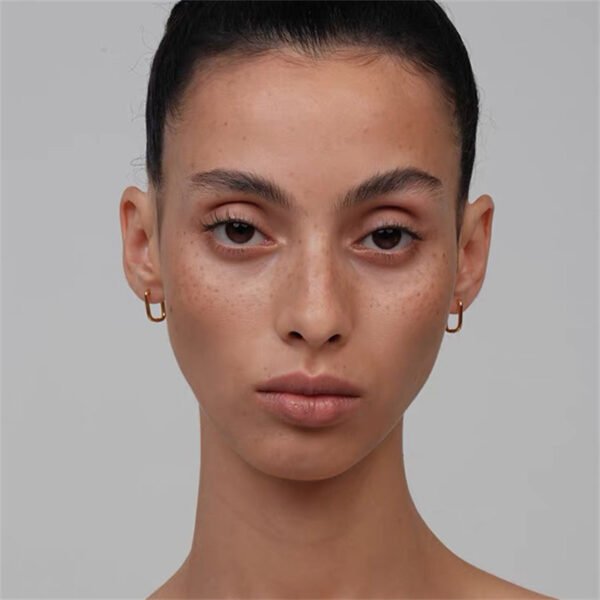 Brass Huggies Hoop Earrings