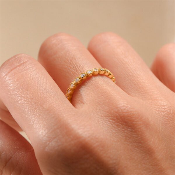 925 Silver Cubic Zirconia Dainty Ring