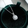 925 Sterling Silver 1ct Moissanite Necklace
