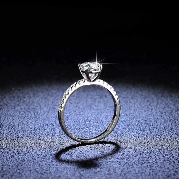 925 Silver 1ct 2ct 3ct Moissanite Ring