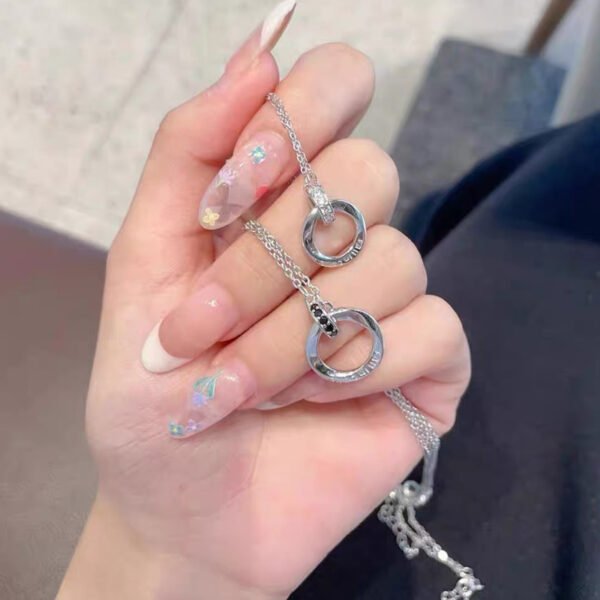 925 Silver FALL IN LOVE Couple Necklace