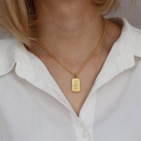 Stainless Steel Tarot Necklace