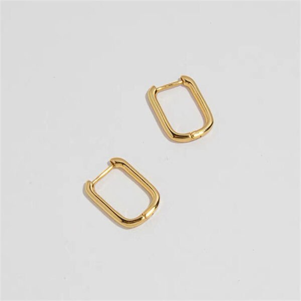 Brass Huggies Hoop Earrings