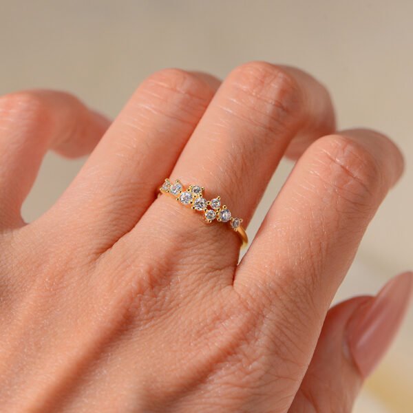 925 Silver Emerald Cubic Zirconia Ring