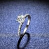 925 Silver 1ct 2ct 3ct Moissanite Ring