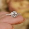 925 Sterling Silver 1ct Moissanite Ring