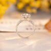 925 Sterling Silver 1ct Moissanite Ring