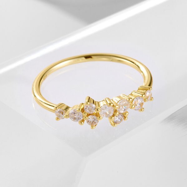 925 Silver Emerald Cubic Zirconia Ring