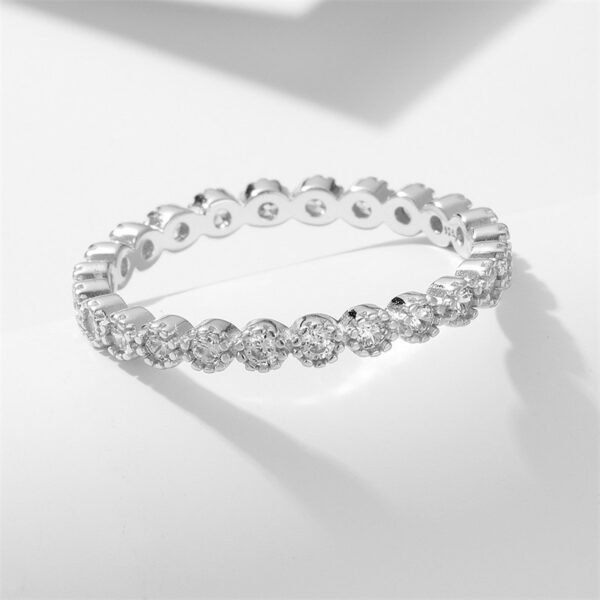 925 Silver Cubic Zirconia Dainty Ring