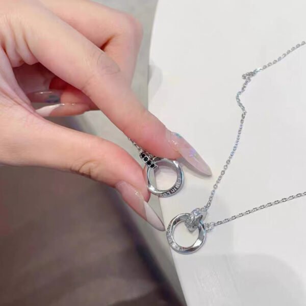 925 Silver FALL IN LOVE Couple Necklace