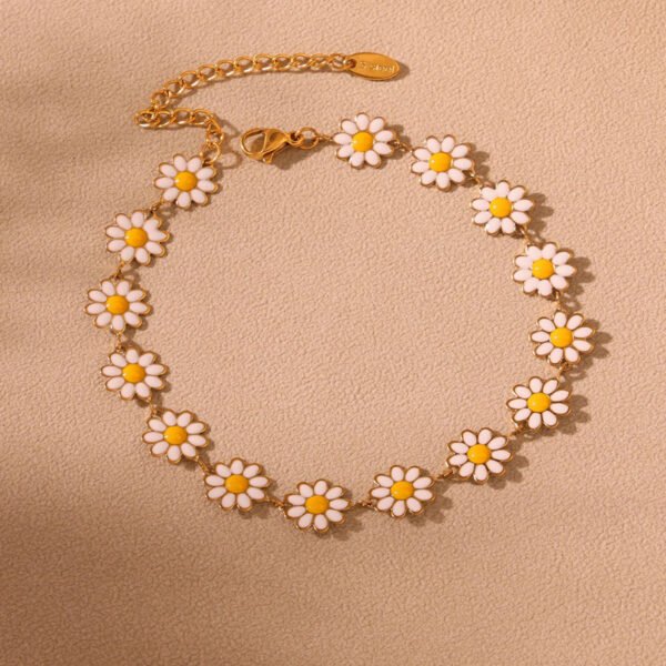 Stainless Steel Interlocking Double Rings Necklace