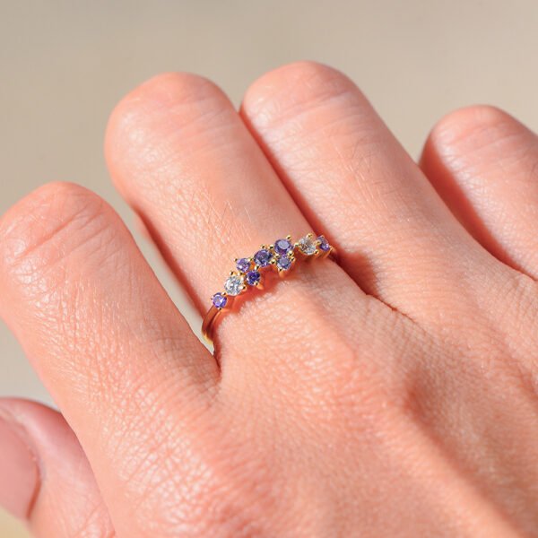 925 Silver Emerald Cubic Zirconia Ring