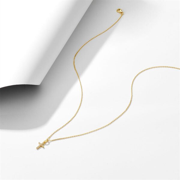 925 Silver Cubic Zirconia Cross Necklace