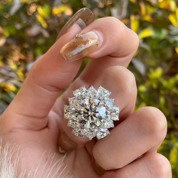 925 Sterling Silver 5ct Moissanite Wedding Ring