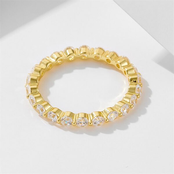 925 Silver Four Leaf Clover Cubic Zirconia Ring Set