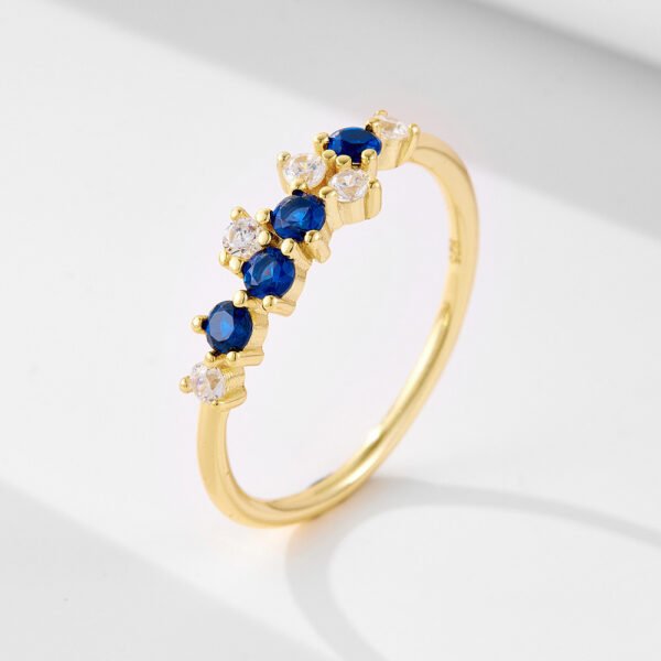 925 Silver Emerald Cubic Zirconia Ring