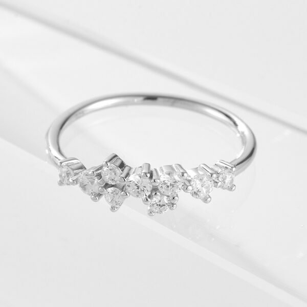 925 Silver Emerald Cubic Zirconia Ring