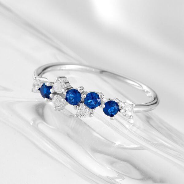 925 Silver Emerald Cubic Zirconia Ring