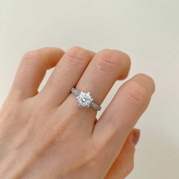 Moissanite Engagement Ring