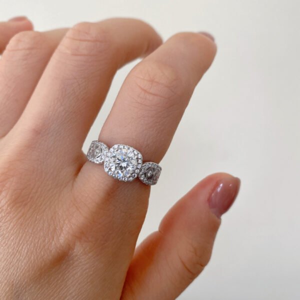 925 Sterling Silver Moissanite Rings