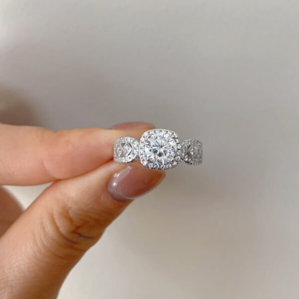 925 Sterling Silver Moissanite Rings
